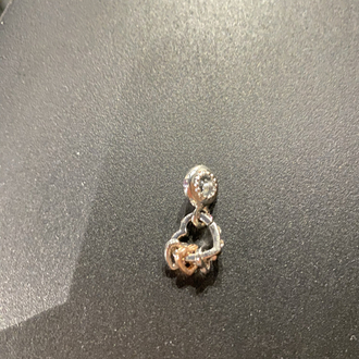 Kalp sallantılı Çelik charm