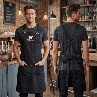 Su itici Leke Tutmaz Üç Cepli Barista Cafe Restoran Servis Bistro Önlük