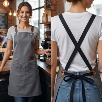 Su itici Leke tutmaz Crossback Barista Cafe Chef Çiçekçi Önlük