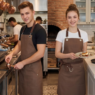 Su itici Leke Tutmaz Üçgen Cepli Cafe Barista Çiçekçi Aşçı Barista Servis Önlük