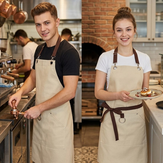 Su itici Leke Tutmaz Üçgen Cepli Cafe Barista Çiçekçi Aşçı Barista Servis Önlük