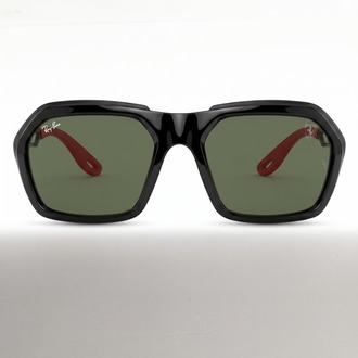 Ray-Ban RB4367M Ferrari F650/71 Siyah Kırmızı Unisex Güneş Gözlüğü 59-19 UV400