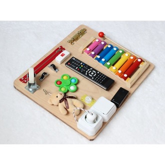 Montessori Aktivite Oyun Tahtası 40x30 cm (Kargo Bedava)