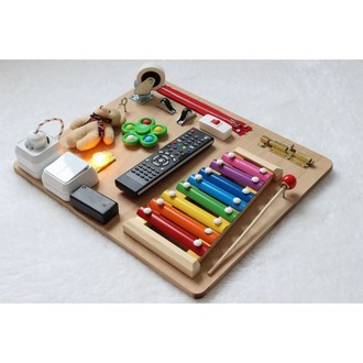 Montessori Aktivite Oyun Tahtası 40x30 cm (Kargo Bedava)