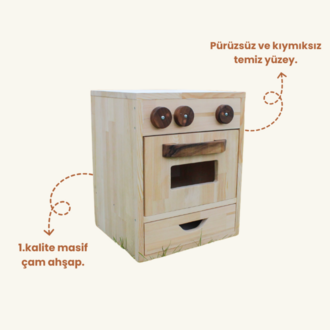 Ahşap Oyuncak Fırın (Kargo Bedava)