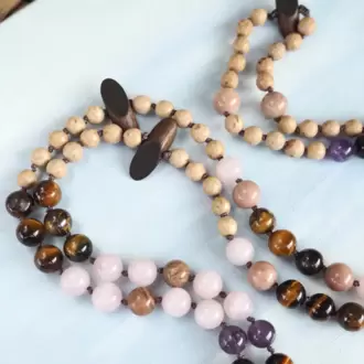 MOKAİT MALA - Doğal Taşlı Meditasyon Tespihi