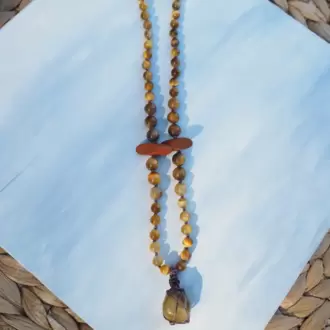 KAPLANGÖZÜ MALA - Doğal Taşlı Meditasyon Tespihi
