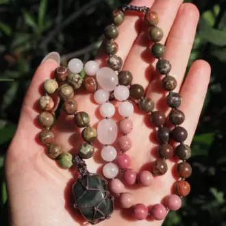 ARAGONİT MALA - Doğal Taşlı Meditasyon Tespihi