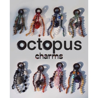 OCTOPUS CHARMS - Doğal Taşlı Çanta Süsü