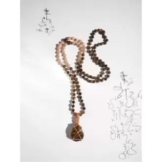 GOLDEN EYE MALA - Doğal Taşlı Meditasyon Tespihi