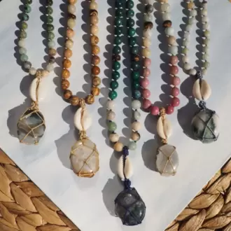 SHELL COLLECTION - Doğal Taşlı Meditasyon Tespihi