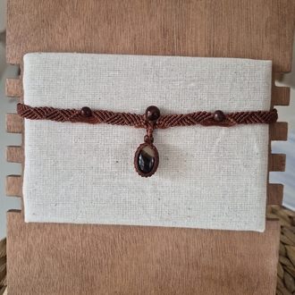 KIZIL SERİSİ AKİK CHOKER - Doğal Taşlı Kolye