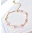 Pink star bileklik gold