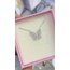 925 ayar gümüş shiny butterfly kolye