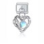Holografik kalp charm 