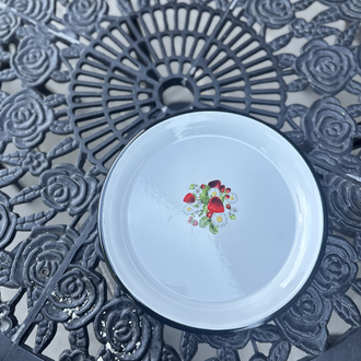 Emaye çilekli tepsi 28 cm