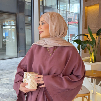 Dama Desen Naiaa Pamuk Şal (bej)