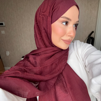 Özel Dokuma Şal (Bordo)