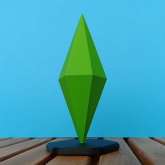The Sims Plumbob Figürü - Yeşil Ruh Hali İkonu – Dekoratif ve Koleksiyonluk Sims Figür