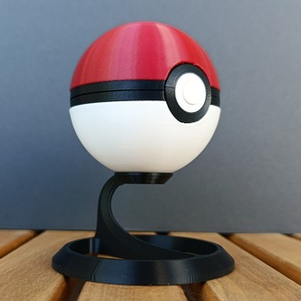 Gerçek Boyut Pokemon Pokeball Poketopu (Standlı, Açılabilir, Mıknatıslı Kilit)