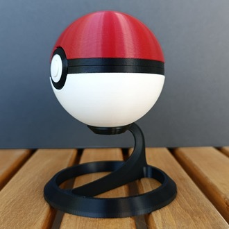 Gerçek Boyut Pokemon Pokeball Poketopu (Standlı, Açılabilir, Mıknatıslı Kilit)