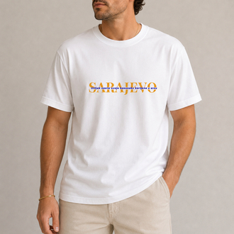 Sarajevo Orta Yazılı T-Shirt