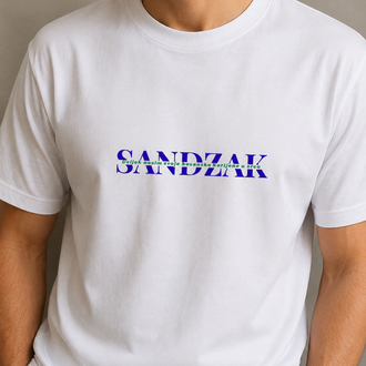 Sandzak Orta Yazılı T-Shirt Erkek