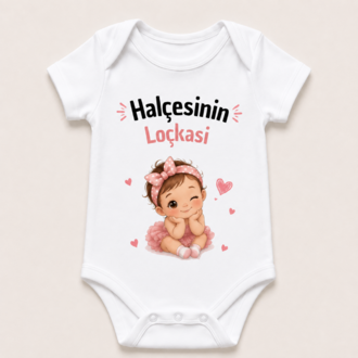 Halçesinin Loçkasi Kız Bebek Zıbın-Body
