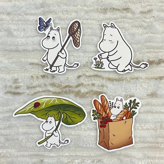 moomin's summer sticker pack