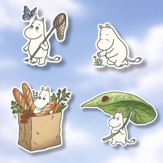moomin's summer sticker pack
