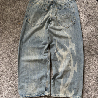 BDG JEANS AÇIK MAVİ BASKILI PANTOLON
