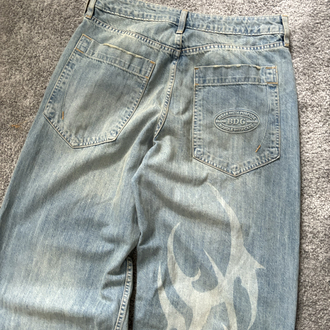 BDG JEANS AÇIK MAVİ BASKILI PANTOLON