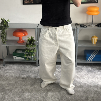 BEYAZ BAGGY JEANS