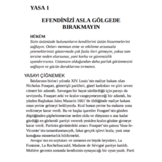 İKTİDAR GÜÇ SAHİBİ OLMANIN 48 YASASI PDF E-Kitap