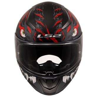 LS2 RAPID 2 KAIJU MAT SİYAH-KIRMIZI-BEYAZ KASK