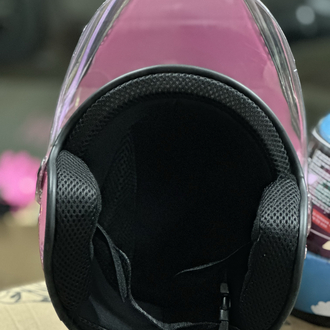 PEMBE ÇOCUK KASKI 7/12 YAŞ UYUMLU STANDART BEDEN / MOTOKASKK