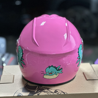 PEMBE ÇOCUK KASKI 7/12 YAŞ UYUMLU STANDART BEDEN / MOTOKASKK