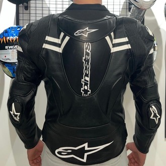 Alpinestars Siyah 4 Mevsim Deri Mont