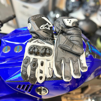 Alpinestars Beyaz Deri Eldiven