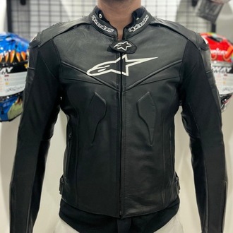 Alpinestars Siyah 4 Mevsim Deri Mont