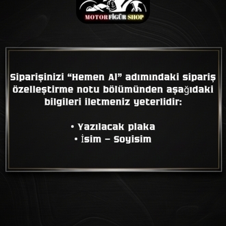 Kişiselleştirilebilir özel plaka anahtarlık ( 1 Adet )