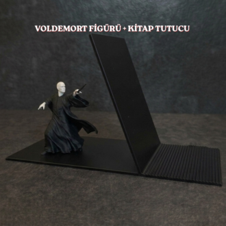 Harry Potter Voldemort Dekoratif Kitap Tutucu & Voldemort Figürü +  Kitap Tutucu 