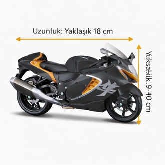 1:12 Suzuki Hayabusa 2022 Model Motosiklet Figürü
