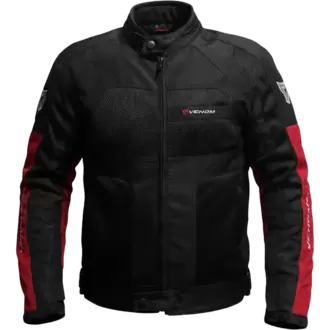 VENOM Dynamic - 4 Mevsim ERKEK Motosiklet Montu - Siyah/Kırmızı