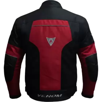 VENOM Dynamic - 4 Mevsim ERKEK Motosiklet Montu - Siyah/Kırmızı