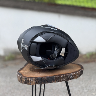 LS2 STORM 2 MAT SİYAH KASK ( SİYAH VİZÖR  )