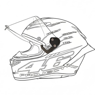 AGV PİSTA GP RR VİZÖR KADEME APARATI