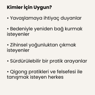 Qigong Pratik ve Prensipleri ile Tanışma