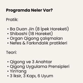 Qigong Pratik ve Prensipleri ile Tanışma