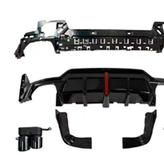 BMW G20 LCI M Performance LED’li Difüzör + Egzoz Ucu Seti (2022–2024)